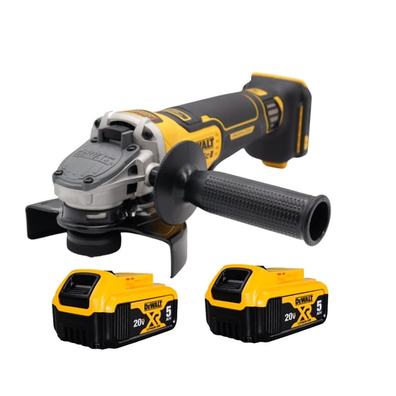 DeWalt DCG410 20V XR 4-1/2" - 5" Cordless Angle Grinder with (2) 5.0Ah Batteries