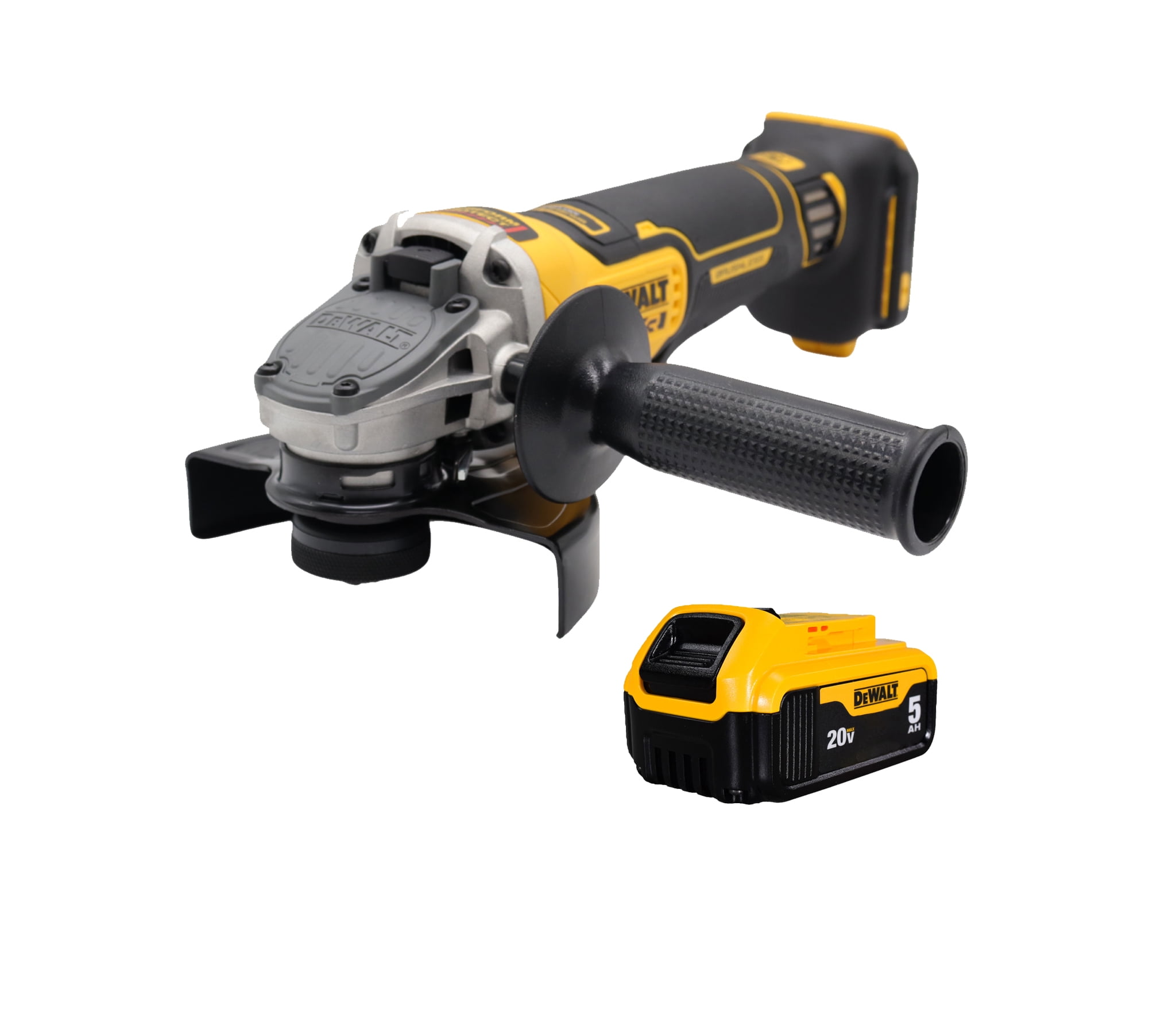 DeWalt DCG410 20V XR 4-1/2" - 5" Cordless Angle Grinder with 5.0Ah Battery