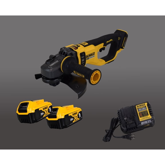 DeWalt DCG460B 60V 7" - 9" Cordless Angle Grinder w (2) 5Ah Batteries, & Charger