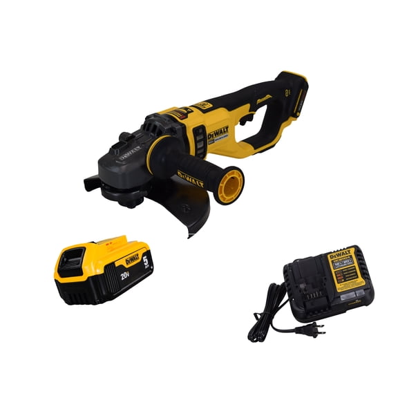 DeWalt DCG460B 60V MAX 7" - 9" Cordless Angle Grinder w/ 5Ah Batteries & Charger