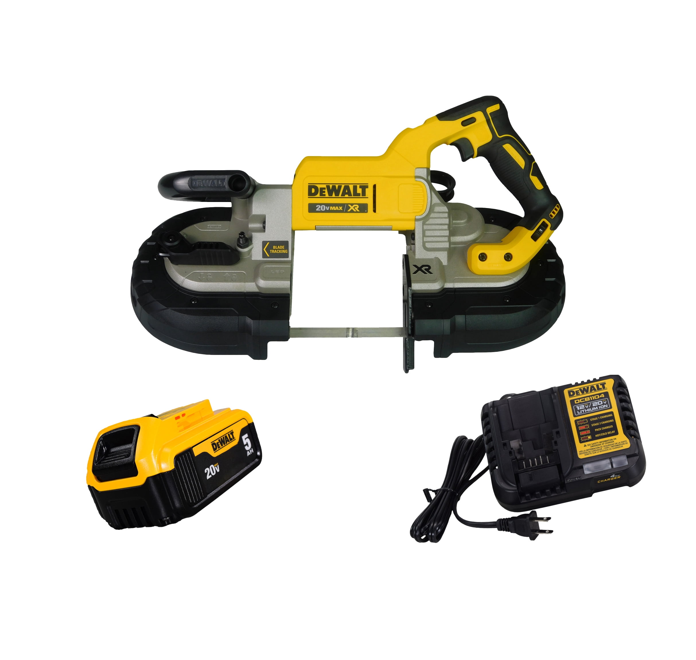 DeWalt DCS374B 20V Max Cordless Deep Cut Band Saw with 5Ah Batteries & Charger