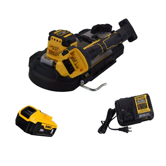 DeWalt DCS378B 20V MAX XR Cordless 3-3/8" Bandsaw with 5Ah Batteries & Charger