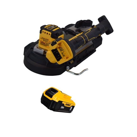 DeWalt DCS378B 20V MAX XR Cordless 3-3/8" Cut Capacity Bandsaw with 5Ah Battery