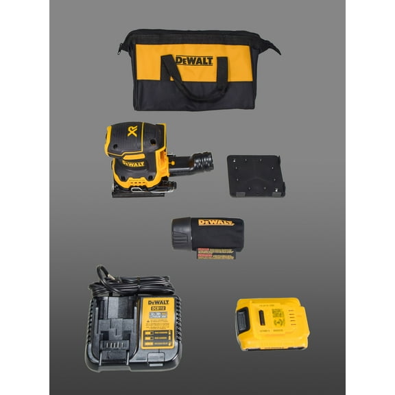 DeWalt DCW200D1 20V 1/4-inch Max XR 2.0Ah Cordless Compact Sheet Sander Kit