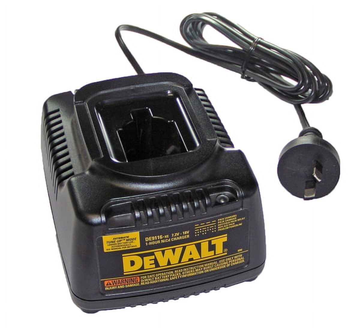 DEWALT DW9116 Cargador de batería de 7.2 voltios a 18 voltios estilo pod de  1 hora