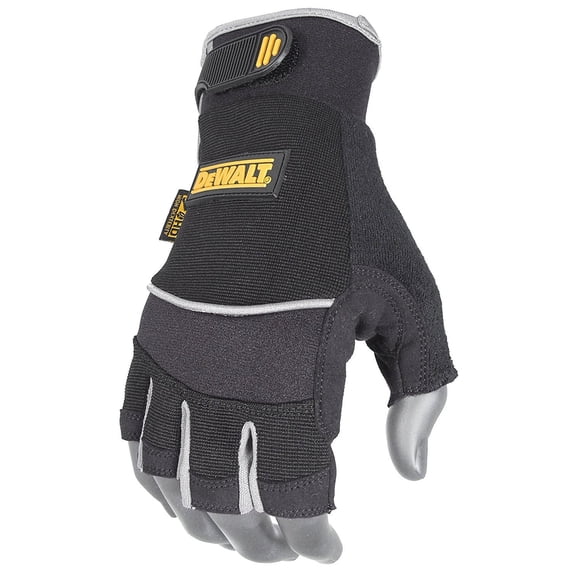 DeWalt DPG230XL Technicians Fingerless Synthetic Leather Glove, X-Large