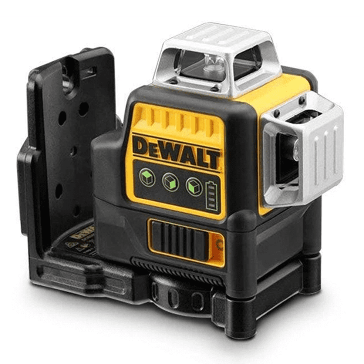 12V Yellow and Black Plastic 3 x 360 Green Line Laser