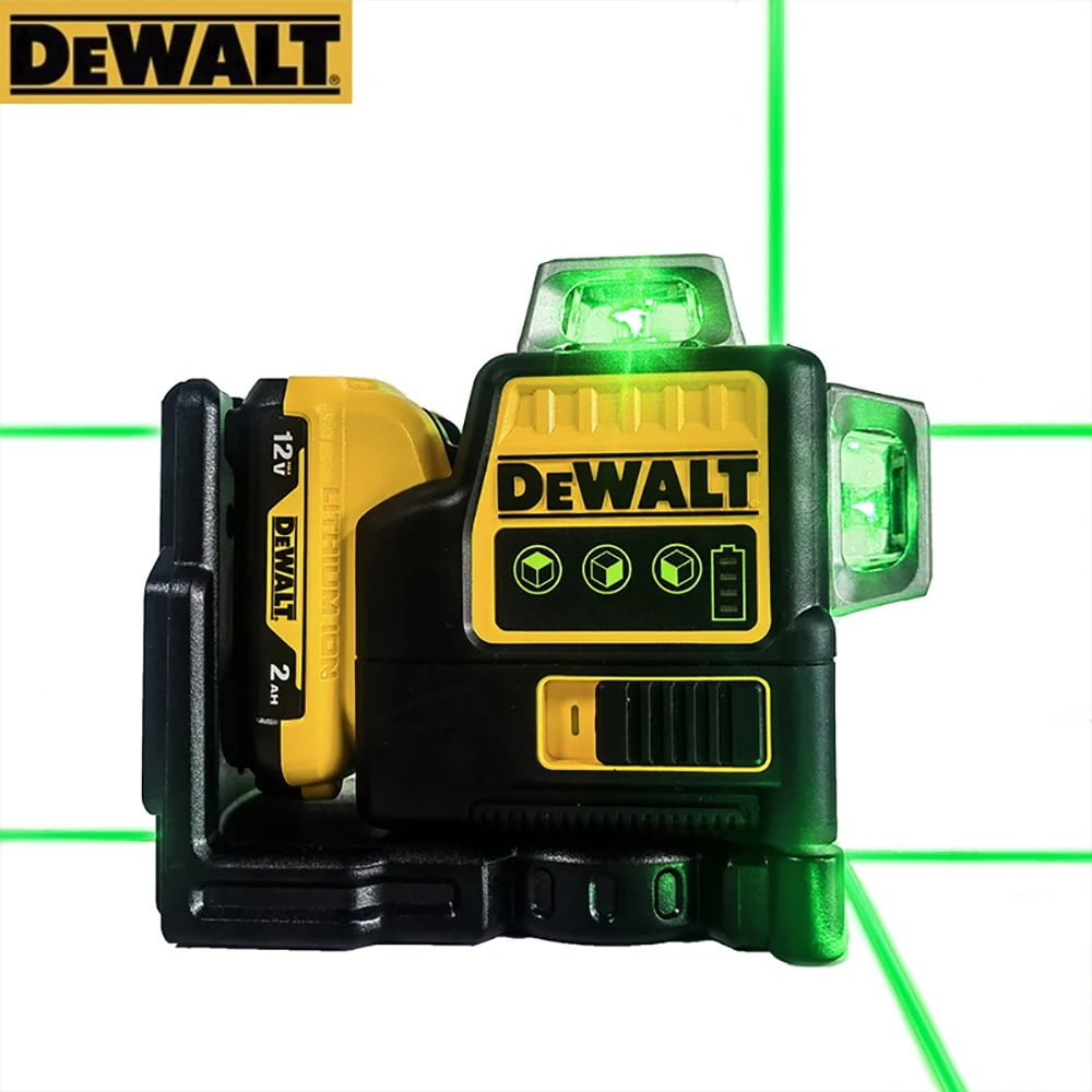 DeWalt DW089LG 12V Max Laser Level, 3-Way 360 Green Degrees Professional Architectural Laser, Rotary and Linear Laser Levelsfor Laser for Home Renovation Layout or Architectural Design