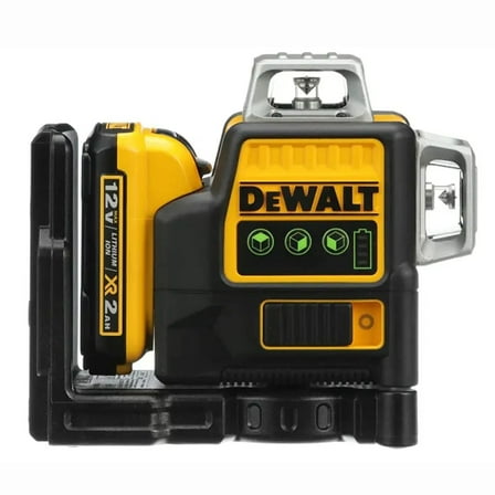 DeWalt DW089LG Laser 3 Cross Lines of 360° 12V MAX Green  Light Professional Laser Level  (Laser + battery + charger)