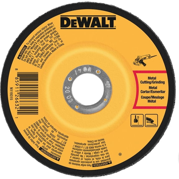 DEWALT Grinding Wheel DW4541 - Heavy-Duty, Fast Metal, 4 Inch Grinder Wheel - 4" x 7/8"