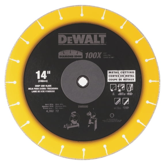 DeWalt DW8500 14-Inch Chop Saw Blade