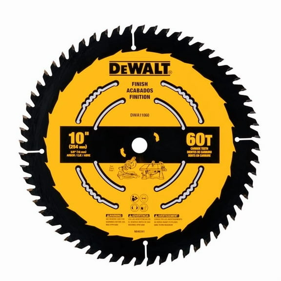 DEWALT Finish Circular Saw Blade DWA11060 - 60T Carbide Tipped - 10 In