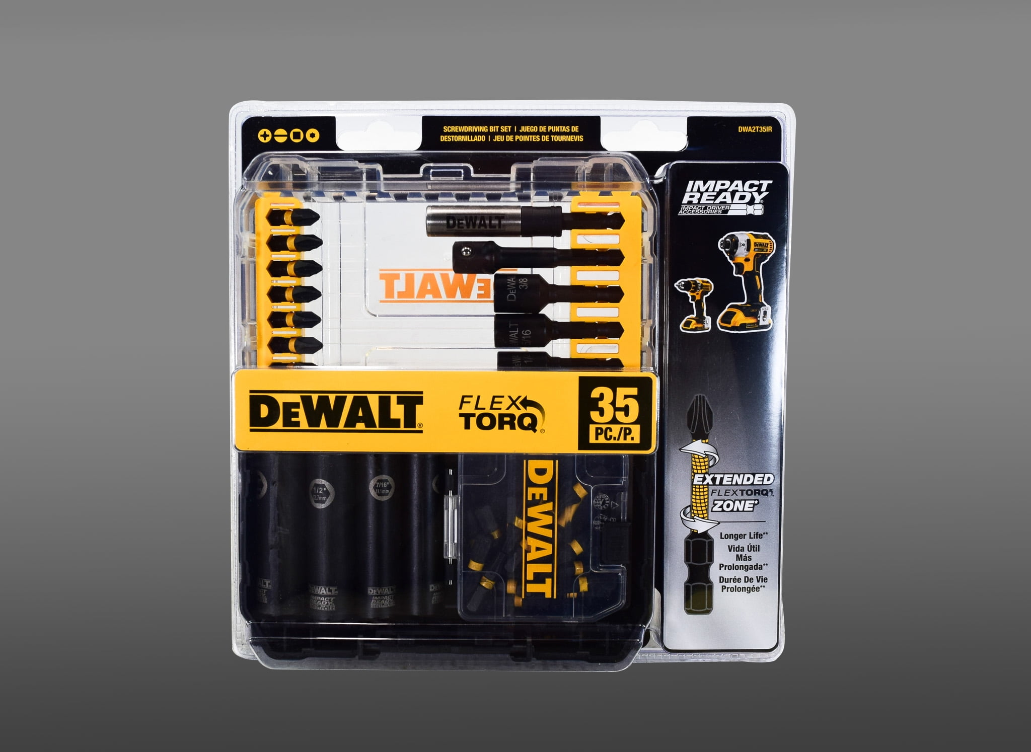 DeWalt DWA2T35IR Impact Ready Driver Bit Set (35 Pieces)