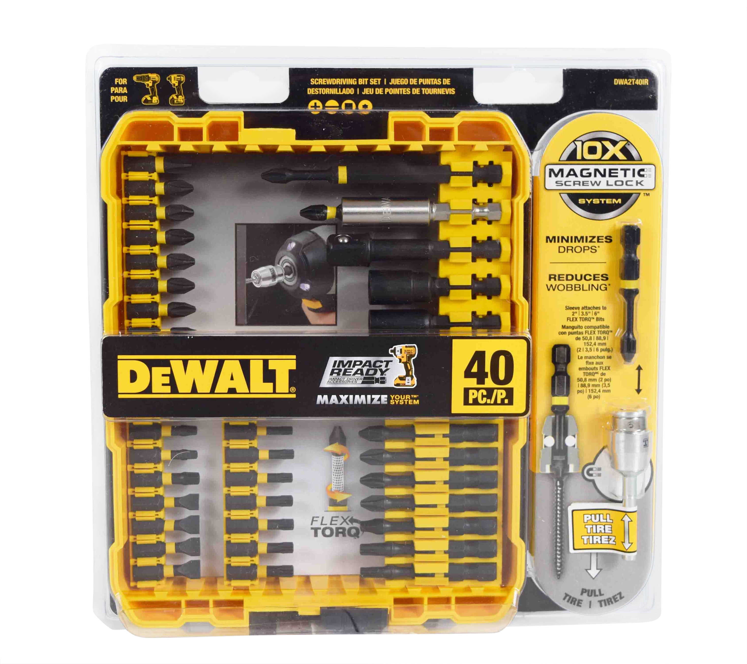 DeWalt DWA2T40IR Impact Ready Screwdriver Bit Set (40 Piece)