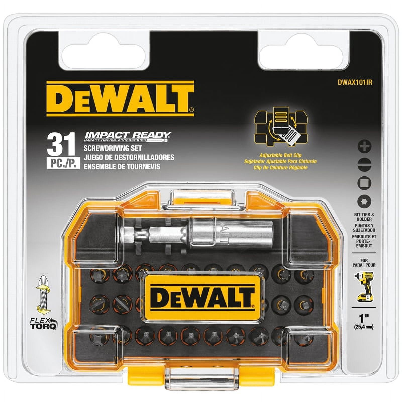 DEWALT FlexTorq 31-Piece 1/4-in Impact Driver Bit Set DEWALT FlexTorq 31-Piece 1/4-in Impact Driver Bit Set
