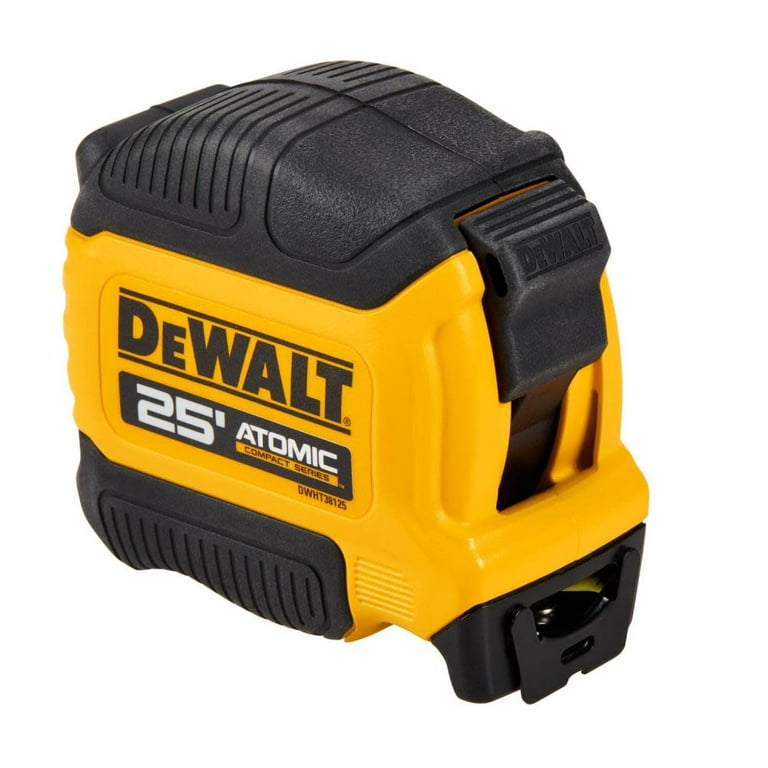 DEWALT Atomic Compact Tape Measure, 25 ft, Durability and 13 ft