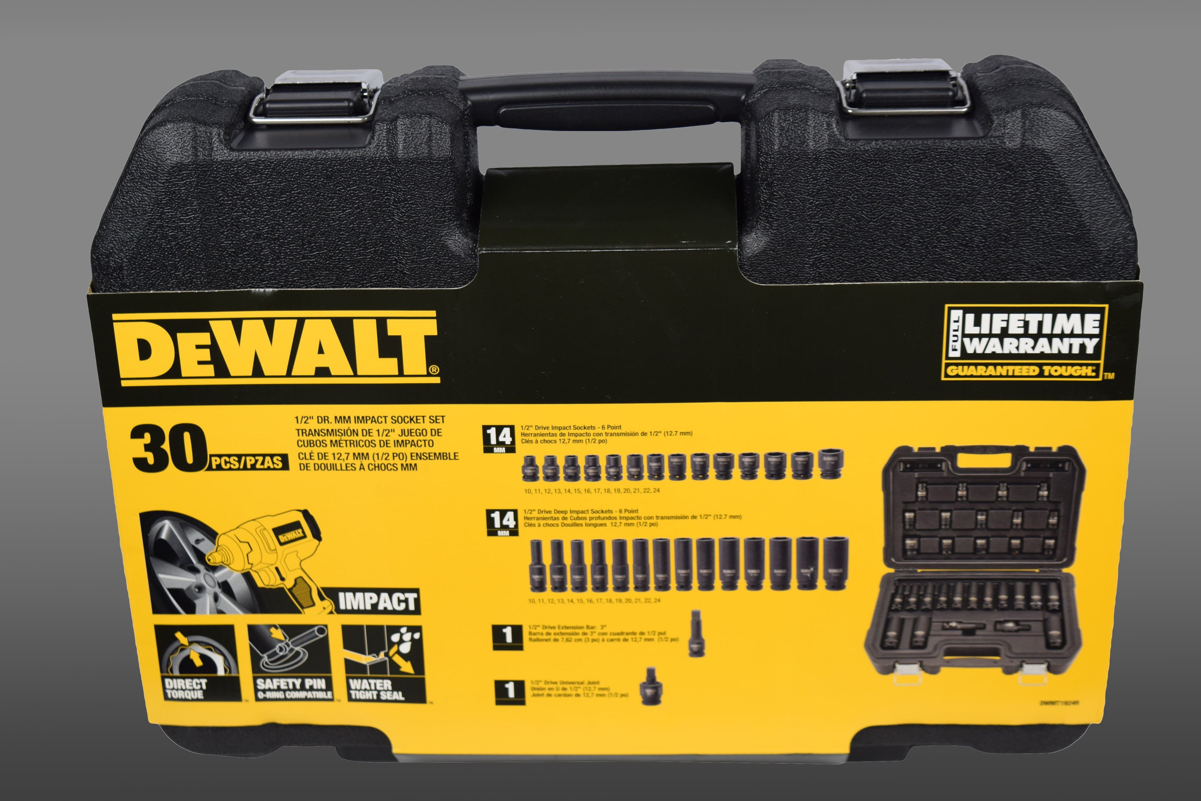 Dewalt dwmt deals impact socket set