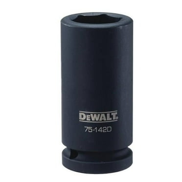 DeWalt DWMT75142OSP Metric Deep Impact Socket, 6-Point, 3/4 In. Drive, 25mm - Quantity 1