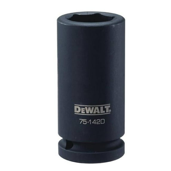 DeWalt DWMT75142OSP Metric Deep Impact Socket, 6-Point, 3/4 In. Drive, 25mm - Quantity 1