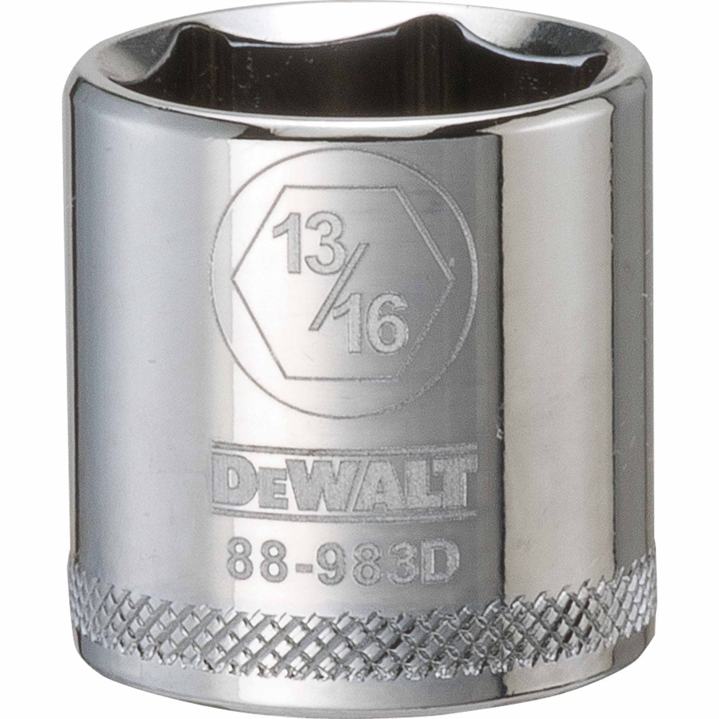 DeWalt DWMT88983OSP 6-Point 3/8" Drive Shallow Socket, Polished Chrome