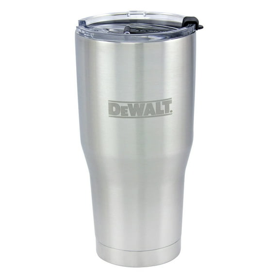 DeWalt DXC30OZTSS Logo Travel Tumbler, Insulated Stainless Steel, 30 oz. - Quantity 1