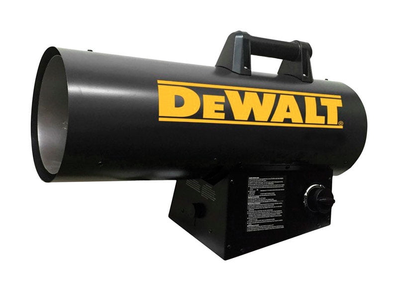 DeWalt DXH125FAV 125,000 BTU/hr. 3000 Sq. Ft. Forced Air LP Gas Portable  Heater - Walmart.com