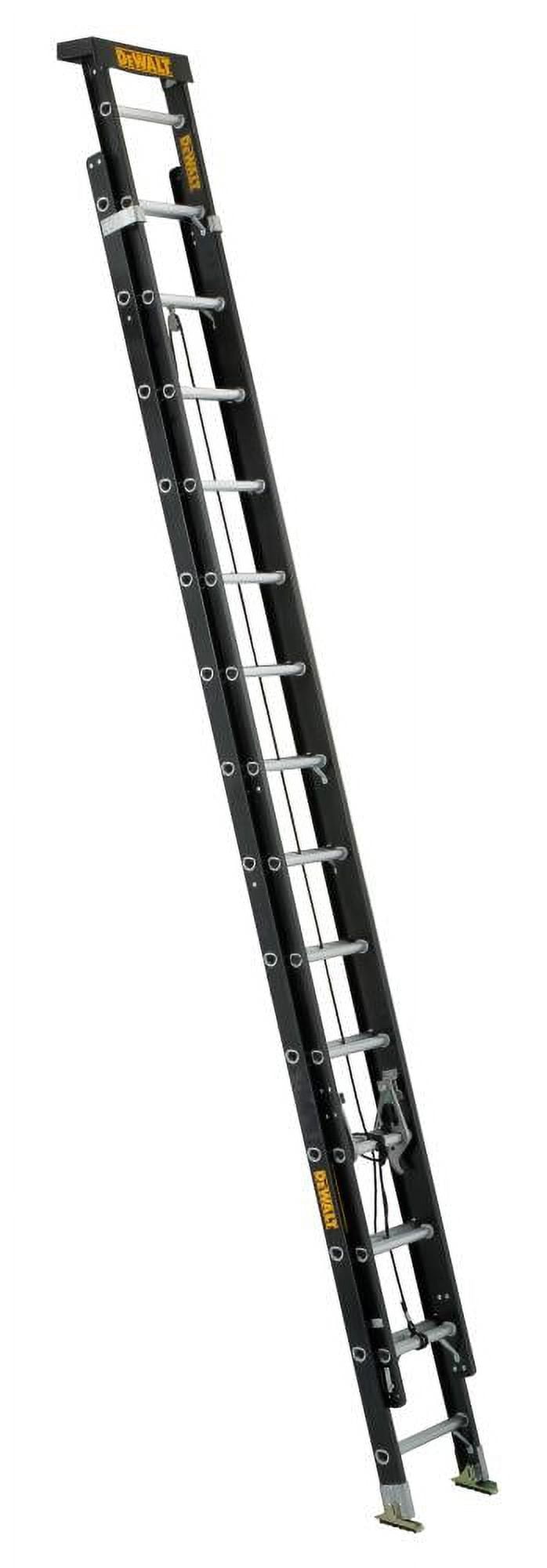 DeWalt DXL T Fiberglass Extension Ladder, 28-Foot, Yellow 28 Feet