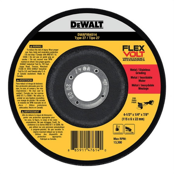 DeWalt Flexvolt Type 27 Cut-Off Wheel