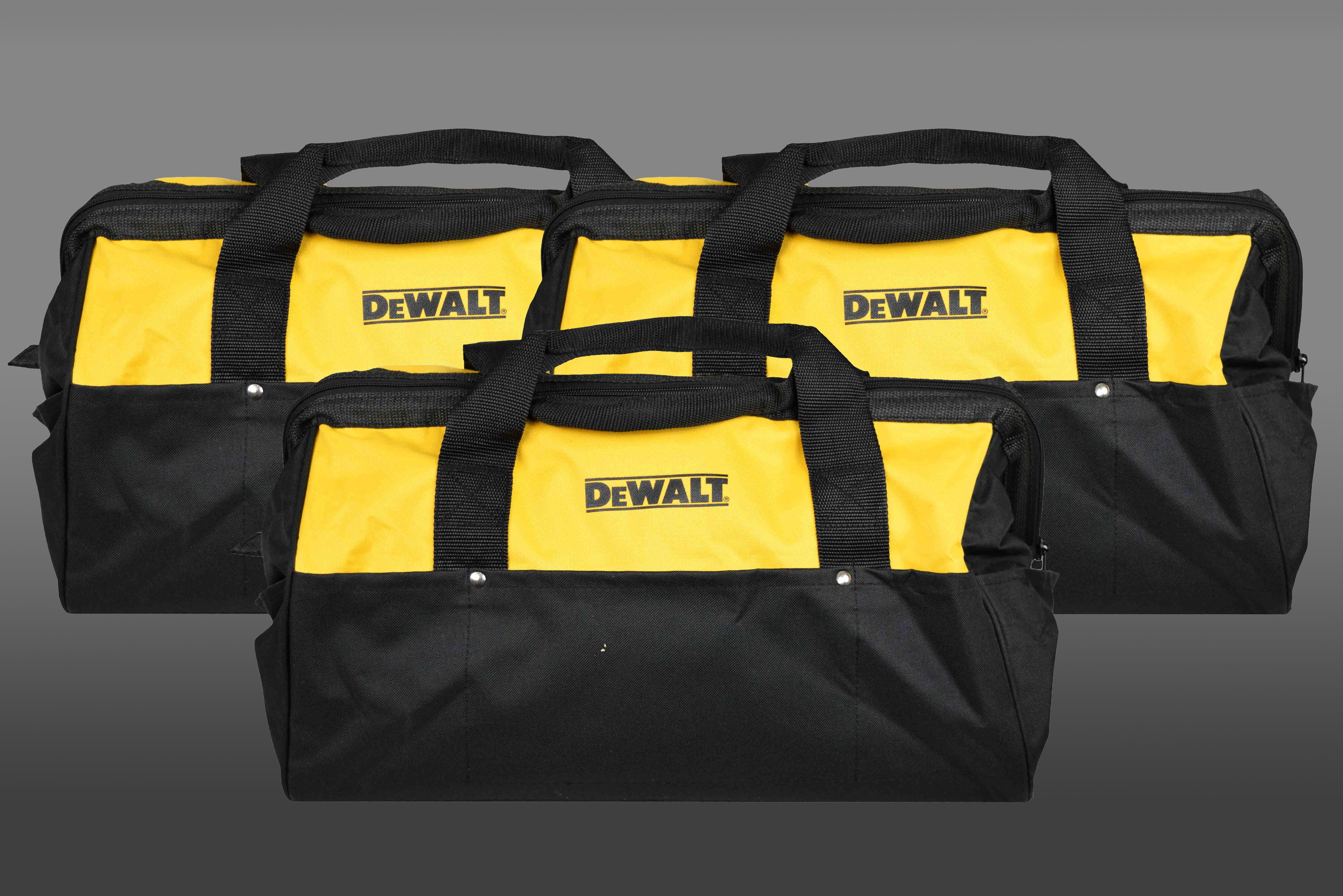 DeWalt Heavy Duty Tool Bag for Power Tools 18inch Bag Yellow and Black