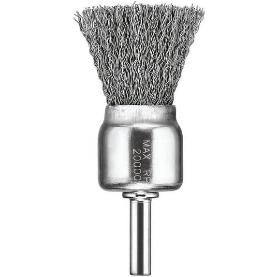 DeWalt High Performance Crimped Wire Wheel Brush Carbon Steel 20000 rpm 1 in.