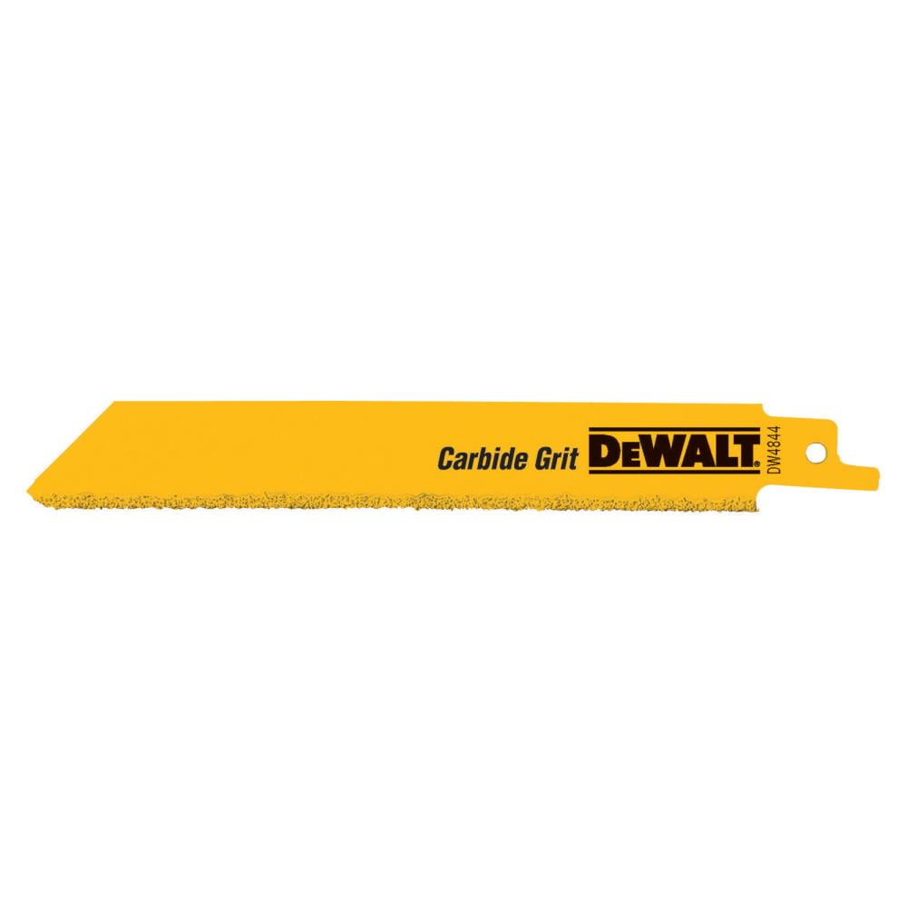 DeWalt DW4843 Carbide Grit Reciprocating Saw Blades, 8 In., 5-Pk. - Quantity 1