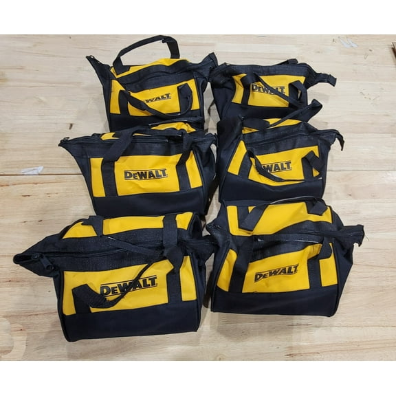 DEWALT Tool Bags, Poly Plastic, 9"x9"x7", 6 Pack