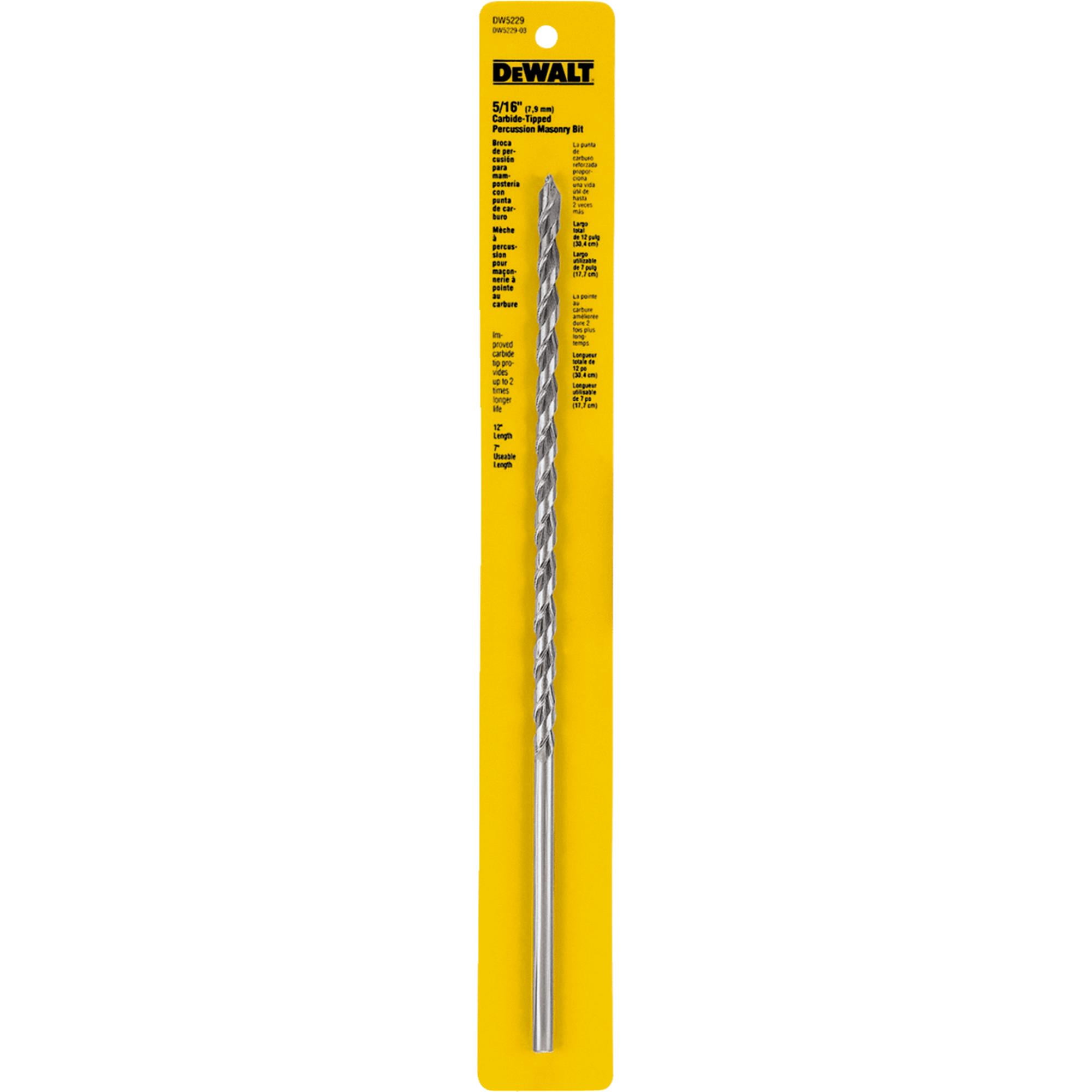 DeWalt Percussion Masonry Drill Bit