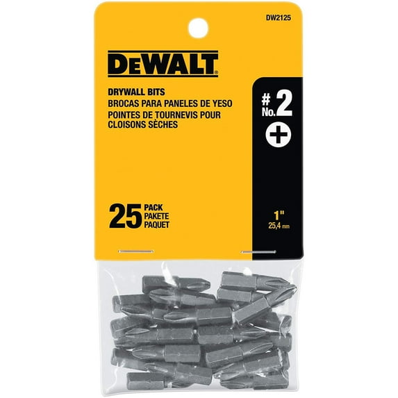 DeWalt Phillips Screwdriver Bit Heat-Treated Steel 25pc, #2 X 1 in. L