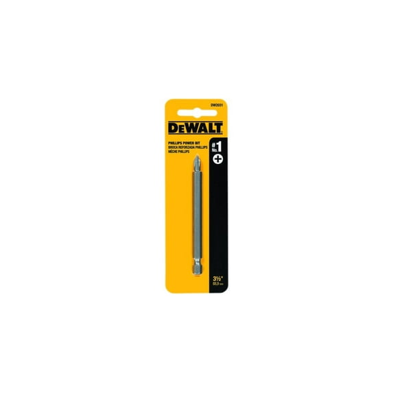 DeWalt Screwdriver Bits, Tip Size Symbol #1, 3 1/2", Pack of 5 (115-DW2031)