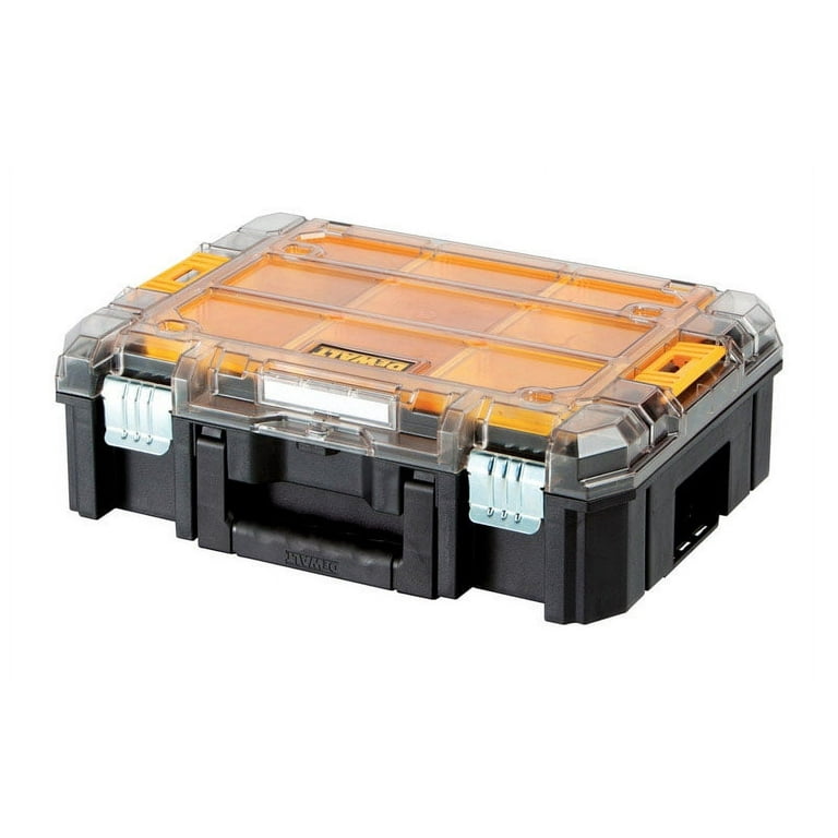DWS ケース DeWalt TSTAK 17 in. Plastic Organizer with Clear Lid 13 in. W x 6
