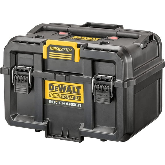 DeWalt ToughSystem 2.0 Dual-Port Battery Charger Storage Box, Black