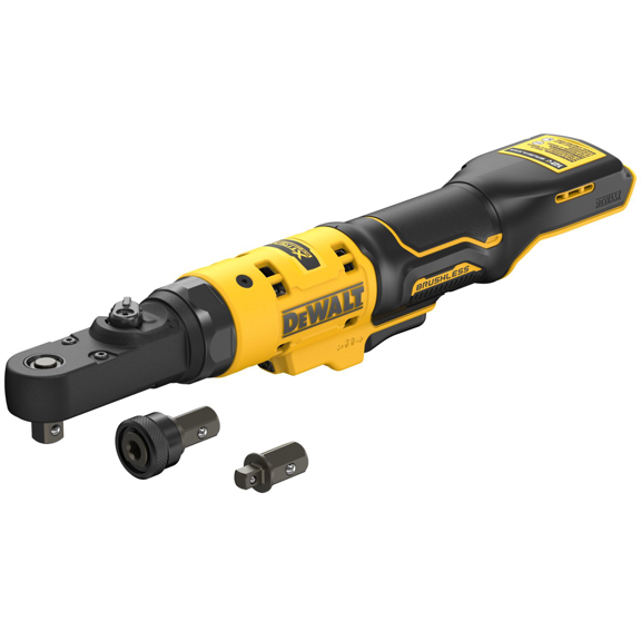 DeWalt XTREME 12V MAX* Brushless Cordless 3/8 Inch and 1/4 Inch Sealed Head Ratchet (Tool Only)