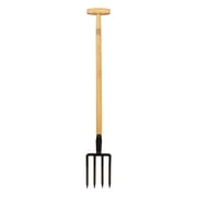 DeWit Dutch Digging Fork   Hand Forged Boron Steel Garden Fork with Ash Hardwood Handle   Heavy Duty Soil Aerator & Compost Turning Tool