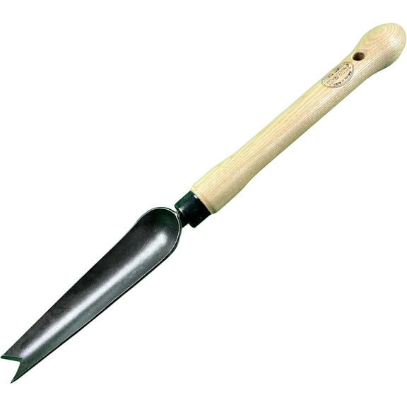 DeWit Multi-Function Transplant Trowel and Weed Popper with Extended Handle  Durable, Two-Handed Grip, Ideal for Seniors and Raised Beds