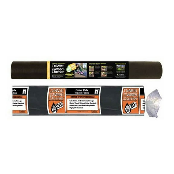 DeWitt 4-Pack 20 Year Weed Barrier Fabric 4.1 oz, Heavy-Duty Ground Cover, 4 x 250 Feet