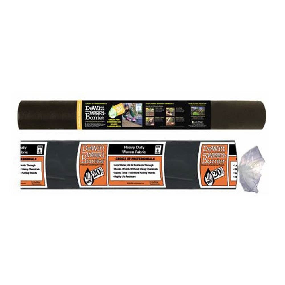 DeWitt Professional Max Weed Barrier Fabric 4.1 oz, Heavy-Duty Weed Control, 3 x 250 Feet