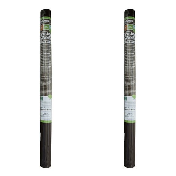DeWitt 2-Pack Garden Weed Barrier Natural Paper Mulch, Organic Ground Cover, 3 x 300 Feet