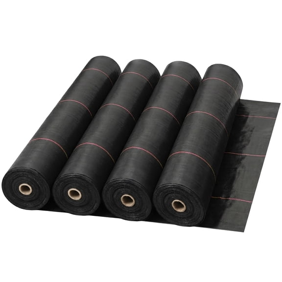 DeWitt 4 Pack UltraWeb 3000 4' x 100' Woven Landscape Fabric Ground Cover, Weed Barrier
