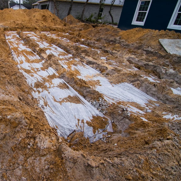 DeWitt Septic Fabric, Nonwoven Geotextile Drainage and Filtration Fabric, 4 x 300 Feet