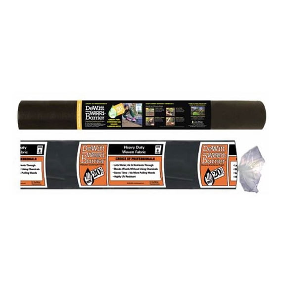 DeWitt Professional Max Commercial Weed Barrier Landscape Fabric, 4.1 oz, 3 ft x 250 ft