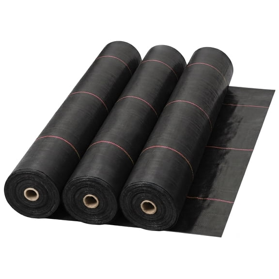 DeWitt 3 Pack UltraWeb 3000 4' x 300' Woven Landscape Fabric Ground Cover, Weed Barrier