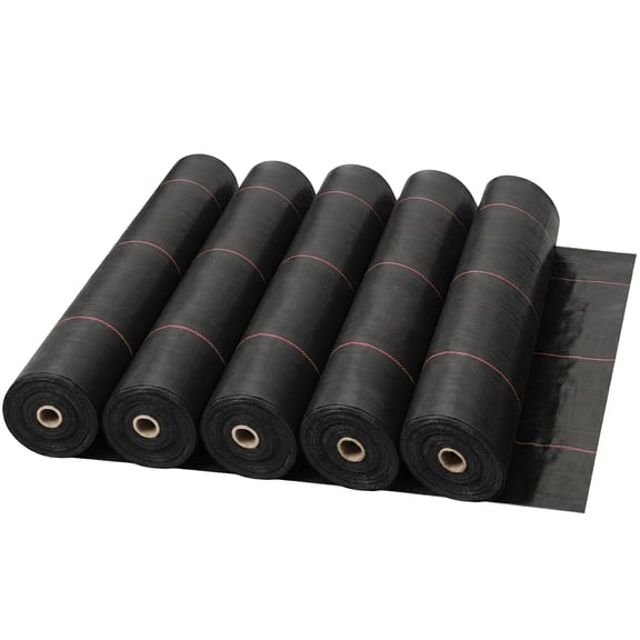 DeWitt 5 Pack UltraWeb 3000 4' x 300' Woven Landscape Fabric Ground Cover, Weed Barrier
