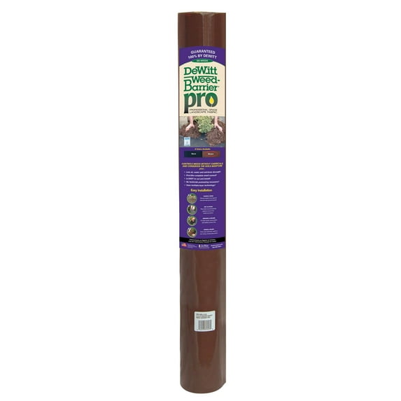 DeWitt 2-Pack Weed-Barrier Pro Brown 3 oz Heavy-Duty Landscape Fabric, 3 x 100 Feet