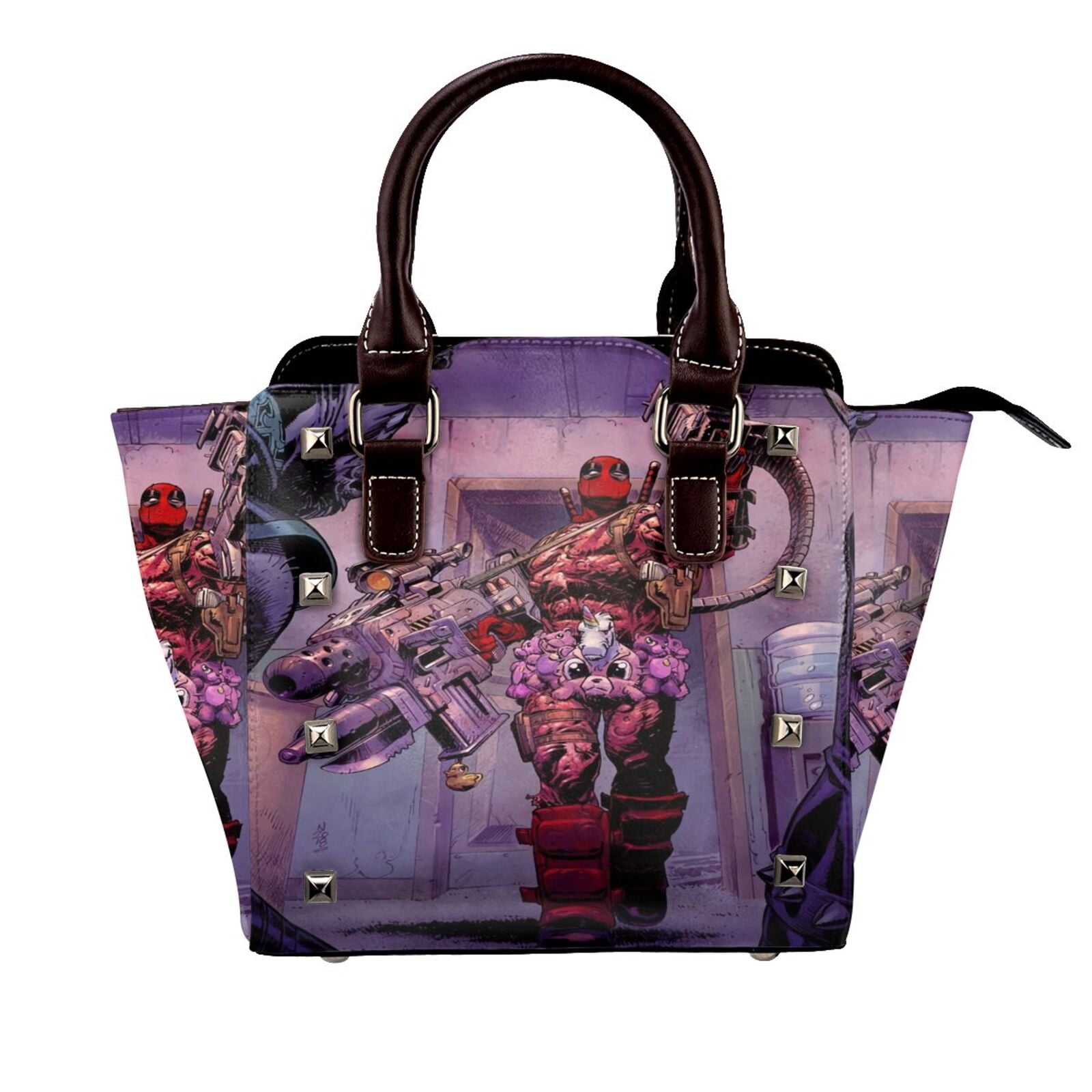 Dea_dPool Handbag Leather Rivet Shoulder Bag Luxury Fashion Shopping ...